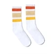 SOCCO USA-Made Striped Crew Socks