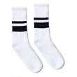 SOCCO USA-Made Striped Crew Socks