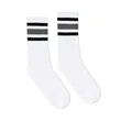 SOCCO USA-Made Striped Crew Socks