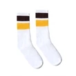 SOCCO USA-Made Striped Crew Socks