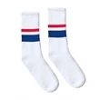 SOCCO USA-Made Striped Crew Socks