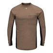 Bulwark Long Sleeve FR Two-Tone Base Layer with Concealed...