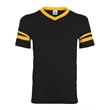 Augusta Sportswear Youth V-Neck Jersey with Striped Sleeves