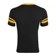 Augusta Sportswear Youth V-Neck Jersey with Striped Sleeves