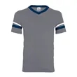 Augusta Sportswear Youth V-Neck Jersey with Striped Sleeves