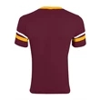 Augusta Sportswear Youth V-Neck Jersey with Striped Sleeves