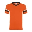 Augusta Sportswear Youth V-Neck Jersey with Striped Sleeves