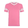 Augusta Sportswear Youth V-Neck Jersey with Striped Sleeves