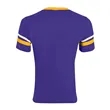 Augusta Sportswear Youth V-Neck Jersey with Striped Sleeves