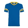 Augusta Sportswear Youth V-Neck Jersey with Striped Sleeves