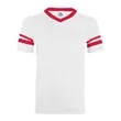 Augusta Sportswear Youth V-Neck Jersey with Striped Sleeves