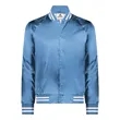 Augusta Sportswear Satin Baseball Jacket Striped Trim