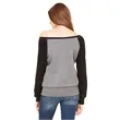 Ladies' Sponge Fleece Wide Neck Sweatshirt