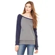 Ladies' Sponge Fleece Wide Neck Sweatshirt