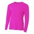 Youth Long Sleeve Cooling Performance Crew Shirt