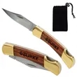 Small Rosewood Pocket Knife - Gold