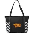 Geometric Zippered Business Tote