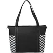 Geometric Zippered Business Tote