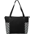 Geometric Zippered Business Tote