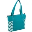 Geometric Zippered Business Tote