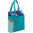 Geometric Zippered Business Tote