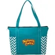 Geometric Zippered Business Tote