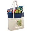 Jute Accent 10oz Cotton Canvas Zippered Tote