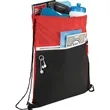 Slant Front Pocket Drawstring Bag