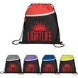Slant Front Pocket Drawstring Bag