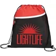 Slant Front Pocket Drawstring Bag