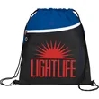Slant Front Pocket Drawstring Bag