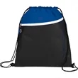 Slant Front Pocket Drawstring Bag