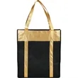 Metallic Non-Woven Shopper Tote