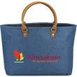Heathered Suede Accent Tote