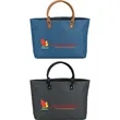 Heathered Suede Accent Tote