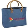 Heathered Suede Accent Tote