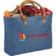 Heathered Suede Accent Tote