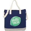 10 oz. Cotton Canvas Striped Tall Beach Tote