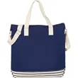 10 oz. Cotton Canvas Striped Tall Beach Tote