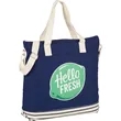 10 oz. Cotton Canvas Striped Tall Beach Tote