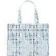 Cross Hatch Laminated Shopper Tote