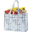 Cross Hatch Laminated Shopper Tote