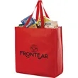 Oversize Laminated Shopper Tote w/Snap