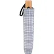42" Recycled PET Auto Open Plaid Folding Umbrella