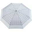 42" Recycled PET Auto Open Plaid Folding Umbrella