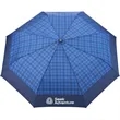 42" Recycled PET Auto Open Plaid Folding Umbrella
