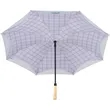 48" Recycled PET Auto Open Plaid Inversion Umbrell
