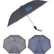 42" Auto Open Heathered Windproof Folding Umbrella