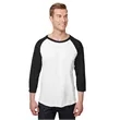 Unisex Premium Blend Ring-Spun 3/4 Sleeve Raglan T-Shirt