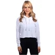 Ladies' Cropped Pullover Hooded Sweatshirt